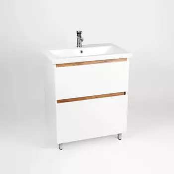 Тумба Viant МАЛЬТА 70 2ящ., белая (под раковину COMO 70) (VMAL70COBEL-T2Y)