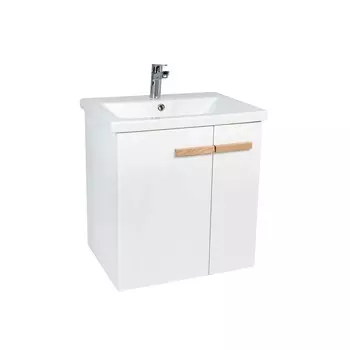 Тумба Viant Мюнхен (под раковину COMO 60) 2 ств. подвесная белая (VMUN60COBEL-T2STP)