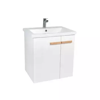 Тумба Viant Мюнхен (под раковину COMO 80) 2 ств. подвесная белая (VMUN80COBEL-T2STP)