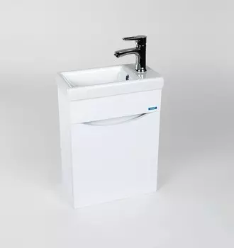 Тумба Viant РИМ 40 подвесная, 1 дв., белая (под раковину COMO 40) (VRIM40CO-T1STP)