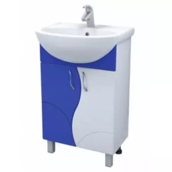 Тумба VIGO Alessandro 4-55 (для раковины Уют 55) синий (А-0-550В)