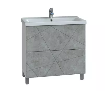 Тумба VIGO Geometry 80см (tn.bsf.GEO.9696.80.2Y бетон)