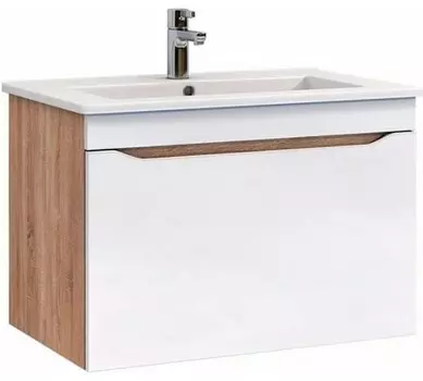 Тумба VIGO Grani 75-0-1 подвесная, 1 ящ., дуб сонома (под раковину Оскар 75) (tp.GRI.OSK.75.1Y дуб сонома)