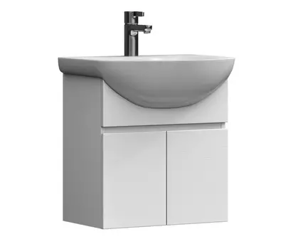 Тумба VIGO Wing 50 подвесная, 2дв., белая (под раковину Балтика 50) (tp.WIN.BAL.50.2D белый)