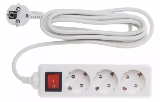 Удлинитель Buro BU-PS3.3/W (3м, 3роз.) белый