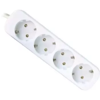 Сетевой фильтр Defender E418 1.8м, 4 роз. белый (99225)