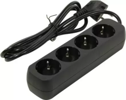 Удлинитель Defender M450 5м 4роз. черный (99327)