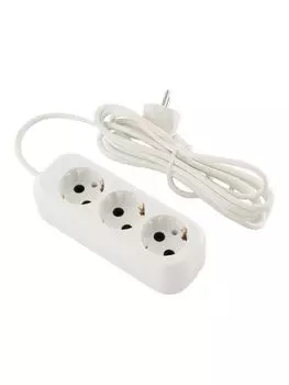 Удлинитель Engy Гранд 3м/3роз. с заземлением (ПВС 3х0,75) 186690 белый