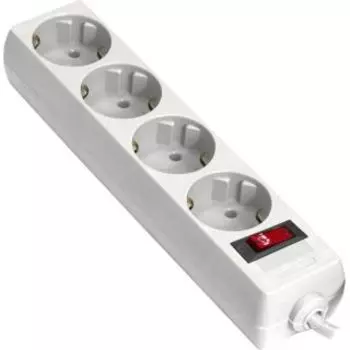 Удлинитель EXEGATE EC-4-5W (4 роз, 5м) белый