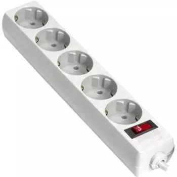 Удлинитель EXEGATE EC-5-5W (5 роз, 5м) белый