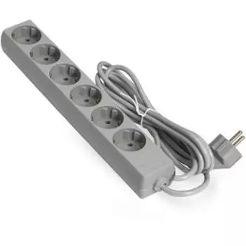 Удлинитель EXEGATE ECE-6-3G (6 роз, 3м) серый