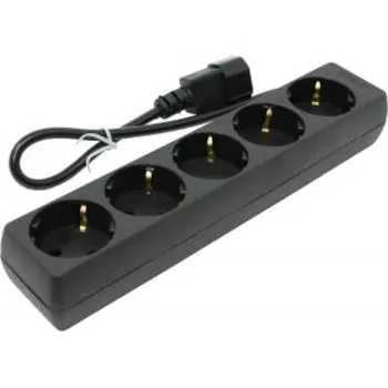 Удлинитель EXEGATE SPU-5-0.5B (5 роз/0.5M/UPS вилка) черный