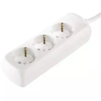 Удлинитель HAMA H-30381 (1.4м 3роз) белый