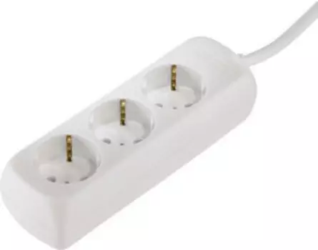 Удлинитель HAMA H-30569 (3м 3 розетки) белый