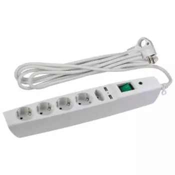 Сетевой фильтр Эра SFU-5es-2m-W