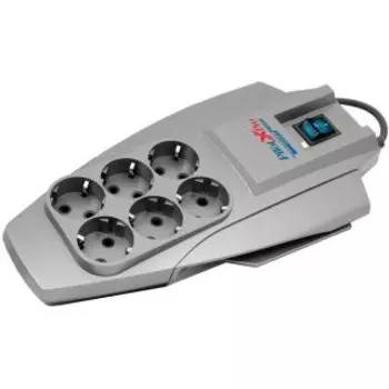 Сетевой фильтр Pilot X-Pro (3м, 6 розеток, серый)