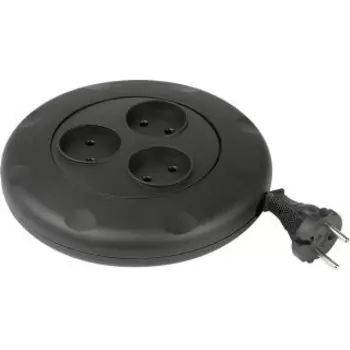 Удлинитель Smartbuy SBE-10-3-03-W 3роз. 3м (10А/2,2кВт) круглый черный