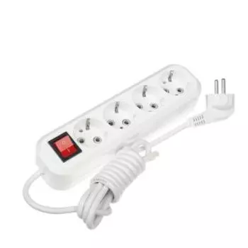 Удлинитель Smartbuy SBE-16-4-02-ZS 4роз. 2м (16А/3.5кВт, ПВС 3х1.0)