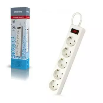 Сетевой фильтр Smartbuy SBSP-50-W 5м 5роз. белый