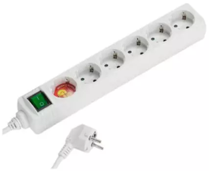 Удлинитель Vivanco 6 роз. 1.4м белый (27018)