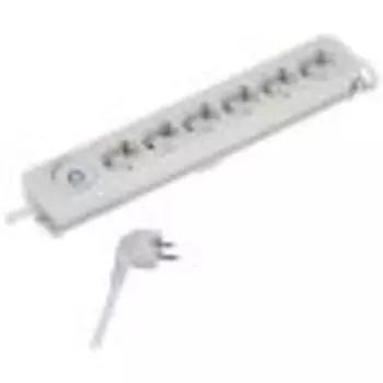 Удлинитель Vivanco 6 роз с/з, 2.5м белый (37649)