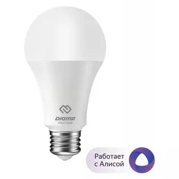 Умная лампочка Digma DiLight E27 N1 RGB E27 (8Вт, 800lm, Wi-Fi)