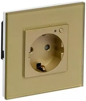 Умная розетка IEK iTEQ SMART Wi-Fi золотистый (IT-R16SFWBG-K22)