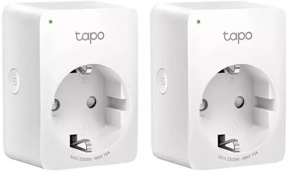 Умная розетка TP-LINK Tapo P100 белый (2-pack)