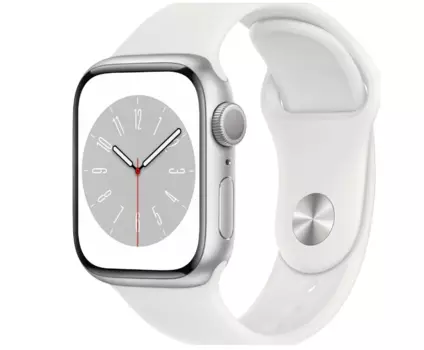Умные часы Apple Watch 8 GPS 45мм Silver/White (MP6T3LL/A)