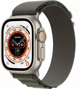 Умные часы Apple Watch 8 Ultra 49mm титан/зеленый (MQEW3LL/A)
