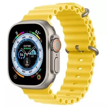 Умные часы Apple Watch 8Ultra GPS + Cellular 49мм Титановый корпус/ремешок желтый (MNH93LL/A)