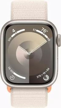 Умные часы Apple Watch Series 9 (A2978) 41мм сияющ.звезда (MR8V3ZP/A)