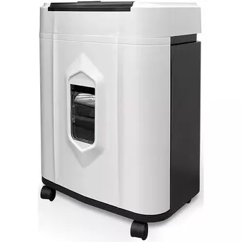 Уничтожитель документов (шредер) Гелеос АП20-5 белый/черный с автоподачей (секр.P-5)