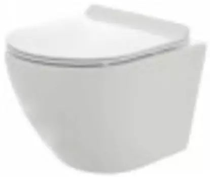 Унитаз Aquame AQM2002 подвесной с сиденьем SoftClose, технология смыва Rimless, 490x370x360мм