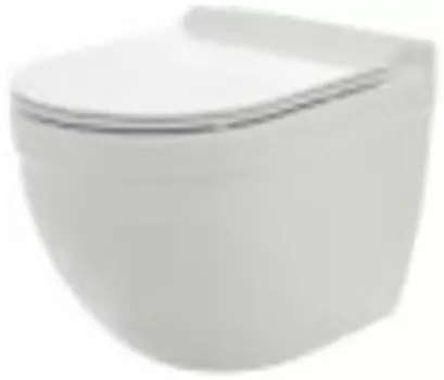 Унитаз Aquame AQM2006 подвесной с сиденьем SoftClose, технология смыва Rimless, 520х360х410мм