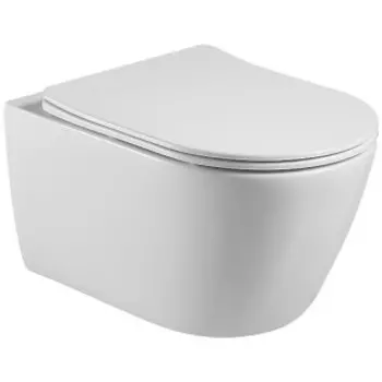 Унитаз Aquatek БЕТТА AQ1253W-00 подвесной, тонкое сиденье с механизмом плавного закрывания, крепеж (AQ1253W-00)