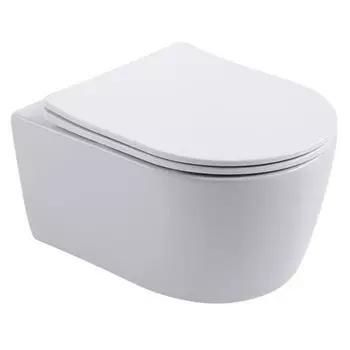 Унитаз Aquatek ЕВРОПА 490х360х250мм, с сиденьем с мех. плавного закрывания, крепеж (AQ1106T-00)