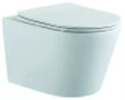 Унитаз Aquatek Вега матовый белый с тонким сиденьем с механизмом плавного закрывания (AQ1905-MW)