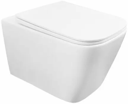 Унитаз Azario Boca безободковый c сиденьем /лифт 510х360х350 (AZ-1048 A)