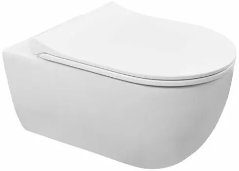 Унитаз Azario FERIO безободковый, с сиденьем м/лифт 545х360х330 (87565)