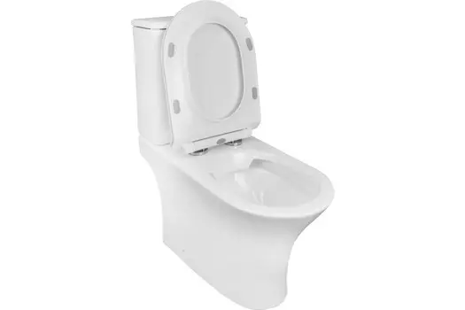 Унитаз Azario FRETTA Square N безободковый c сиденьем м/лифт (AZ-1038A N)