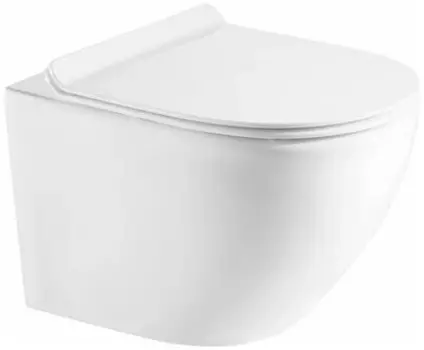 Унитаз Azario Grado безободковый с сидением м/лифт 490х370х360 (AZ-0046-UQ3)