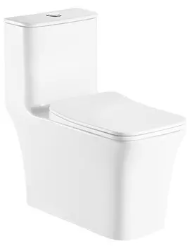 Унитаз Azario GRESSA безободковый сиденьем м/лифт 705х370х760мм (AZ-1111-G)