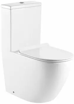 Унитаз Azario MORANO безободковый, с сиденьем м/лифт 680x370х830 (AZ-1001)