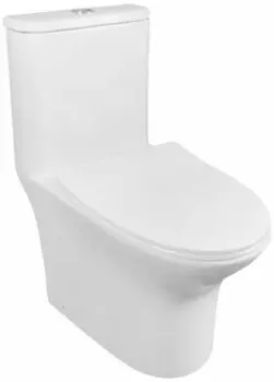 Унитаз Azario Sente безободковый, с сиденьем м/лифт 665x375x785 (AZ-8614)