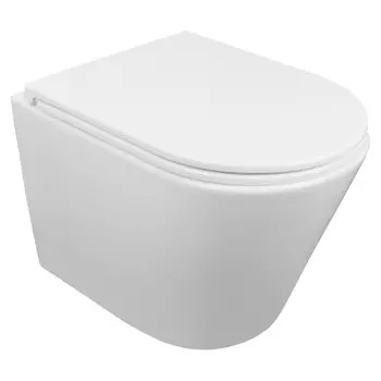 Унитаз Azario Teramo безободковый, с сидением м/лифт 515х355х365 (AZ-0053-UQ3)