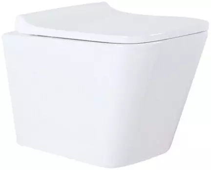 Унитаз Azario Teramo безободковый, с сидением м/лифт 490х340х350 (AZ-0052)