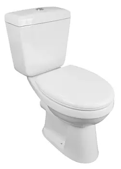 Унитаз Creo Ceramique PROJECT с микролифтом 656*390*775мм, прямой выпуск, полипропилен (PR1002S+PR1005D+C257S(PR1001S))