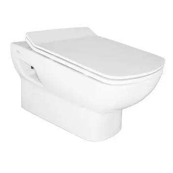 Унитаз Creo Ceramique TOURS подвесной, сиденье микролифт, SLIM, 530*360*320мм (TO1100N+TO1001N)