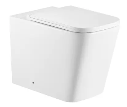 Унитаз Iberica Blanca BILBAO ALTO приставной безободковый белый, тонкое сидение дюропласт, soft close (IB.TLA.331.1В1)